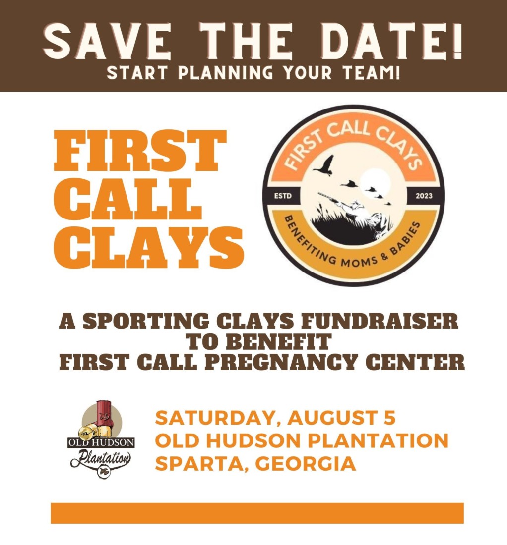 First Call Clays Save the Date Flier (8.5 × 11 in) - 2 First Call Clays Save the Date