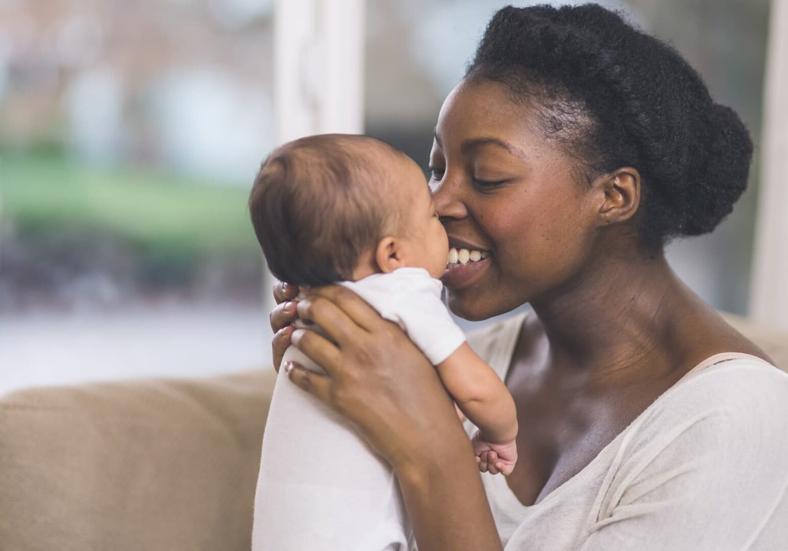 Woman and baby